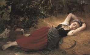 Léon Perrault_1874_A young peasant girl sleeping.jpg